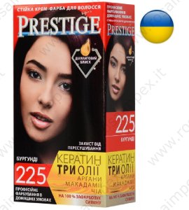Crema-tinta resistente per capelli 225 Borgogna "Vip's Prestige"
