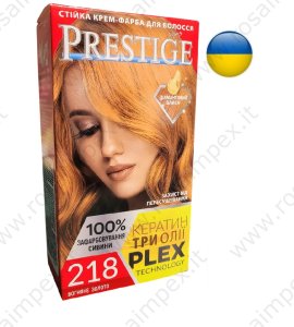 Crema-tinta resistente per capelli 218 Oro di fuoco "Vip's Prestige PLEX TECHNOLOGY"