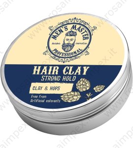 Men's Master Strong Hold Hair Clay 100ml Cera Capelli Uomo Argilla Opaca Matt