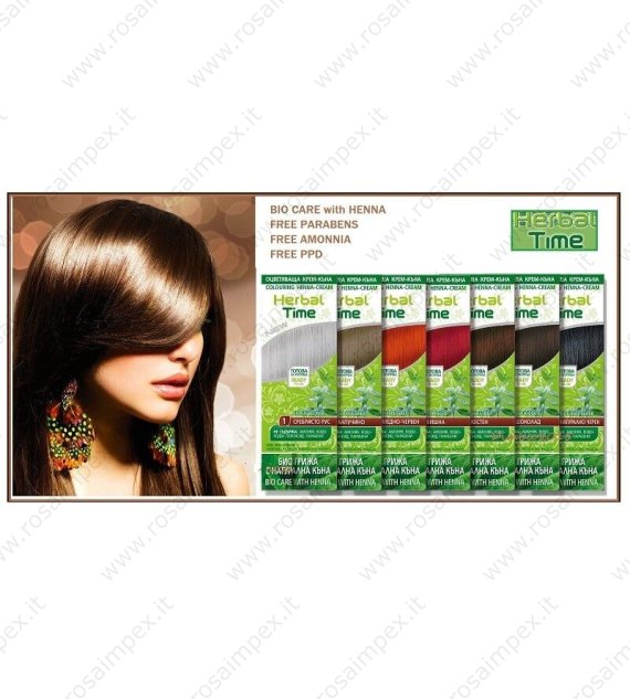 Crema-Henna colorante nr.2  cappuccino "Herbal Time" (75 ml)